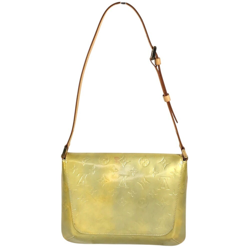 LOUIS VUITTON M91069 Monogram Vernis Thompson Street Bag, Flap Shoulder Verni...